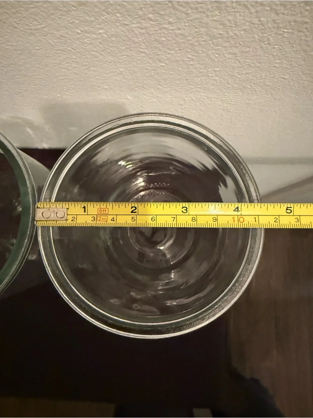 2 Glass vases 9.5”h